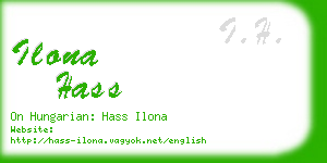 ilona hass business card